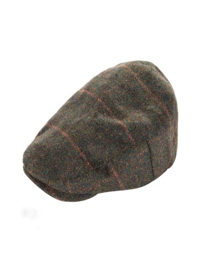 Classic Tweed Flat Cap – Green Box Check 