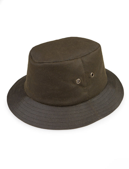 Waxed Walking Hat - Green 