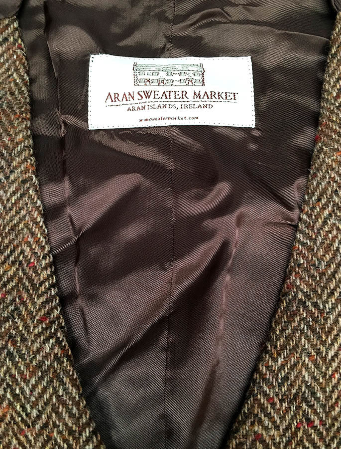 Donegal Tweed Waistcoat - Brown