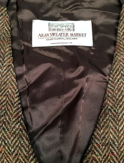 Donegal Tweed Waistcoat - Brown