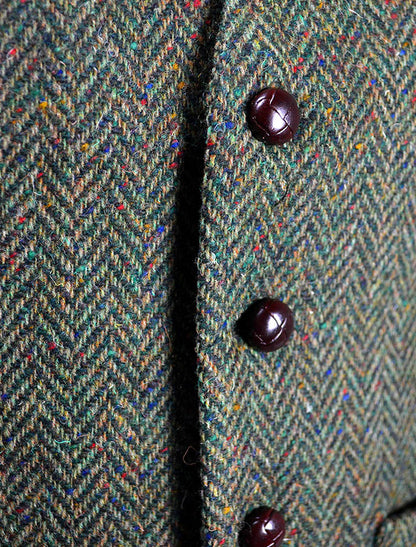 Donegal Tweed Waistcoat - Green