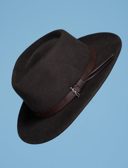 Ladies Boston Jack Wool Felt Hat - Olive 