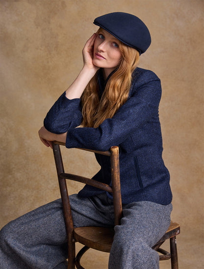 Ladies Galway Felt Flat Cap 