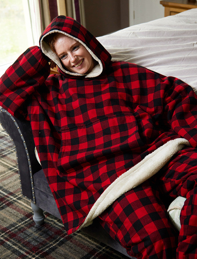 Ladies Irish Flannel Lounge Hoodie