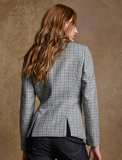 Nicole Tweed Blazer – Jade Check 