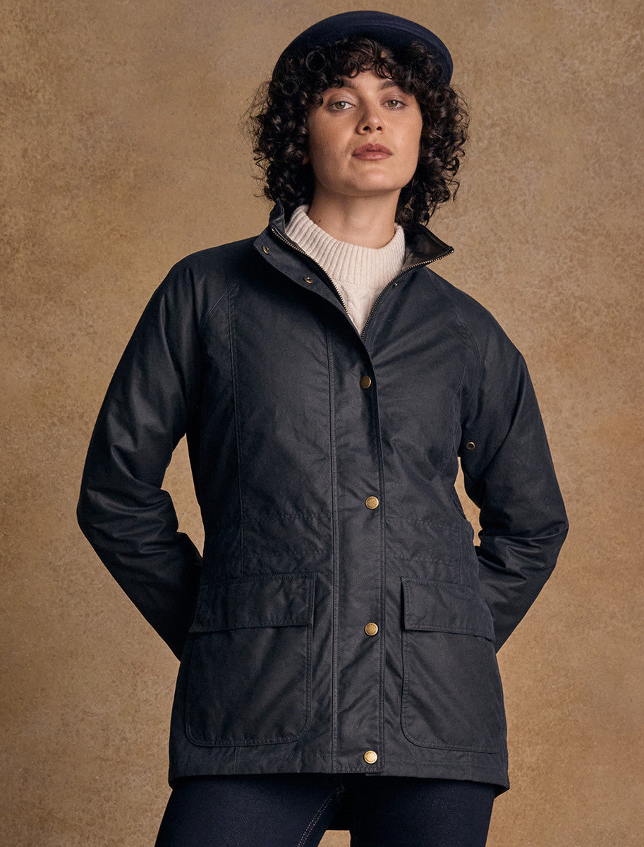 Sally Ladies Waterproof Jacket - Navy 