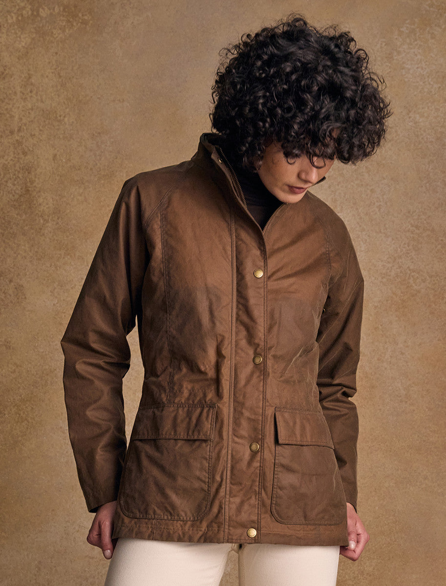 Sally Ladies Waterproof Jacket - Tan 
