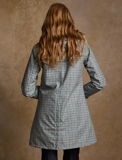 Sophia Waterproof Coat - Jade Check