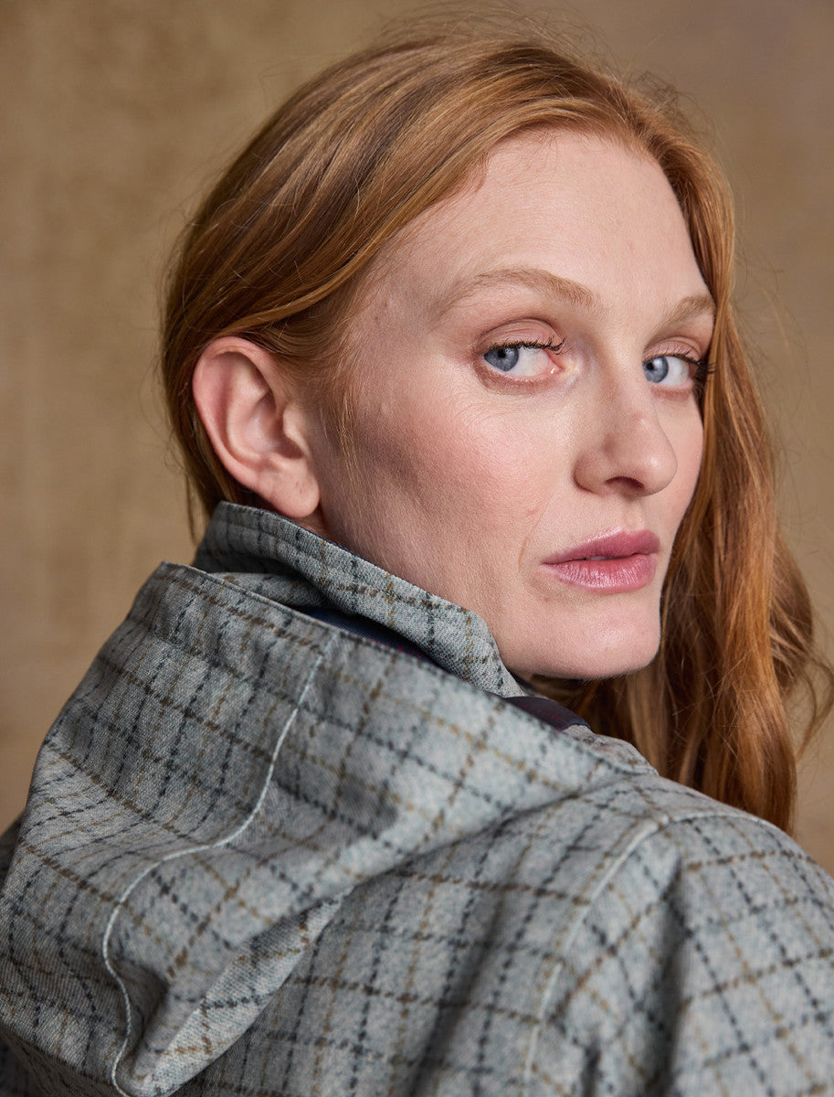 Sophia Waterproof Coat - Jade Check