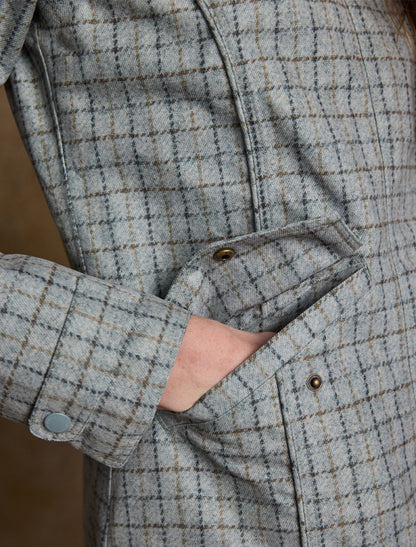 Sophia Waterproof Coat - Jade Check