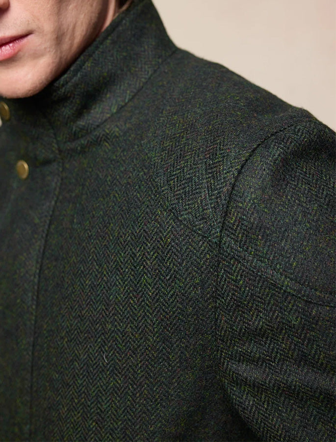 Seamus Tweed Jacket - Green Herringbone