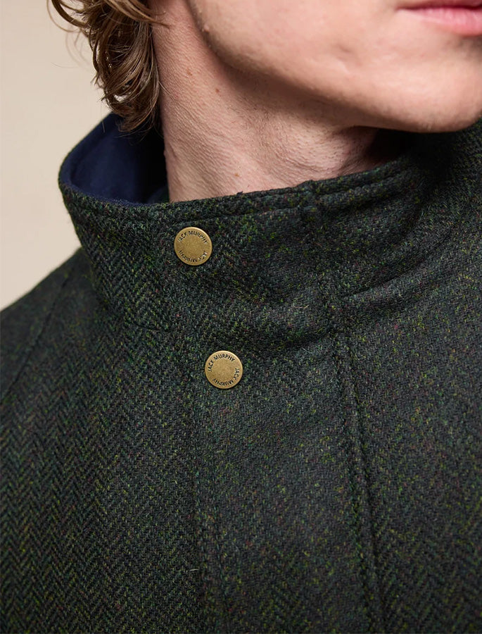 Seamus Tweed Jacket - Green Herringbone