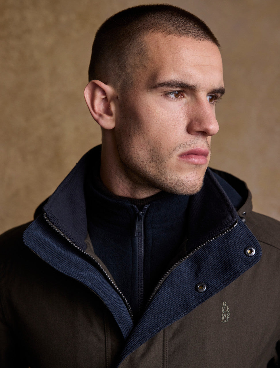 Michael Waterproof Coat - Navy | Weavers of Ireland
