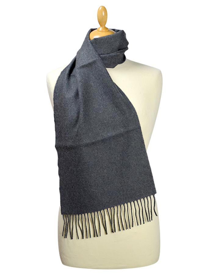 Fine Merino Scarf - Charcoal