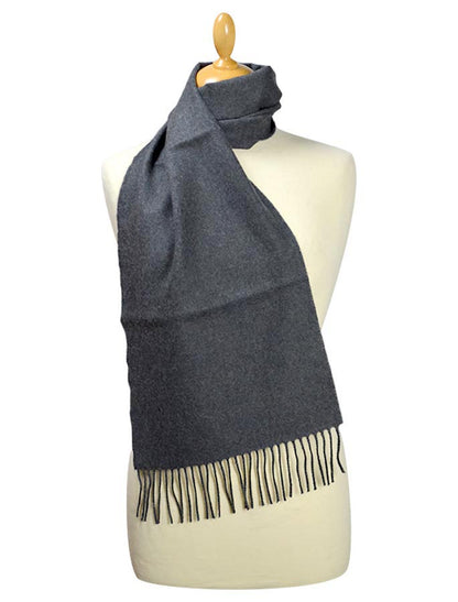 Fine Merino Scarf - Charcoal