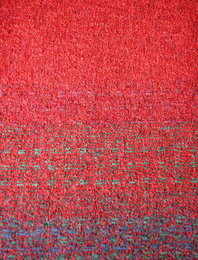 Lambswool Celtic Ruana Wrap - Rich Red