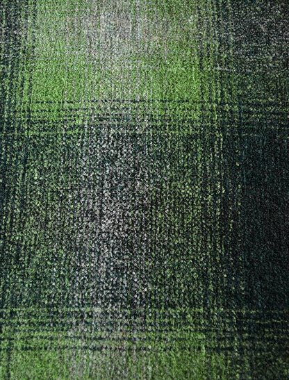 Lambswool Celtic Ruana Wrap - Green Checks