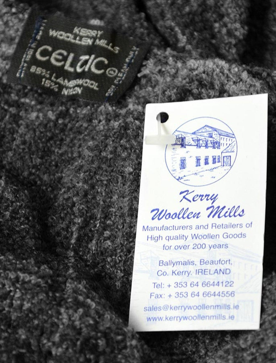 Lambswool Celtic Ruana Wrap - Label