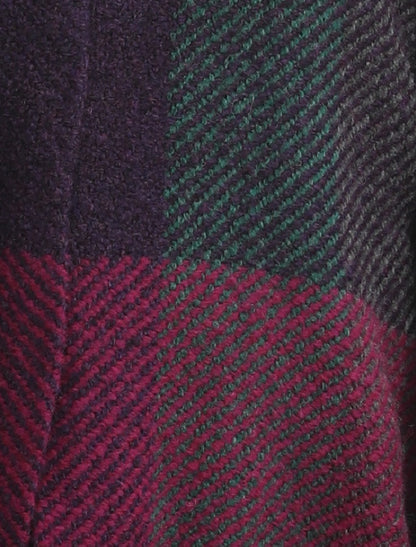 Rachel Button Up Cape - Multi-Mulberry 