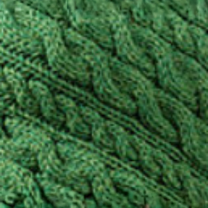 Merino Aran Cable  Crossover Wrap with Buttons - Kiwi 