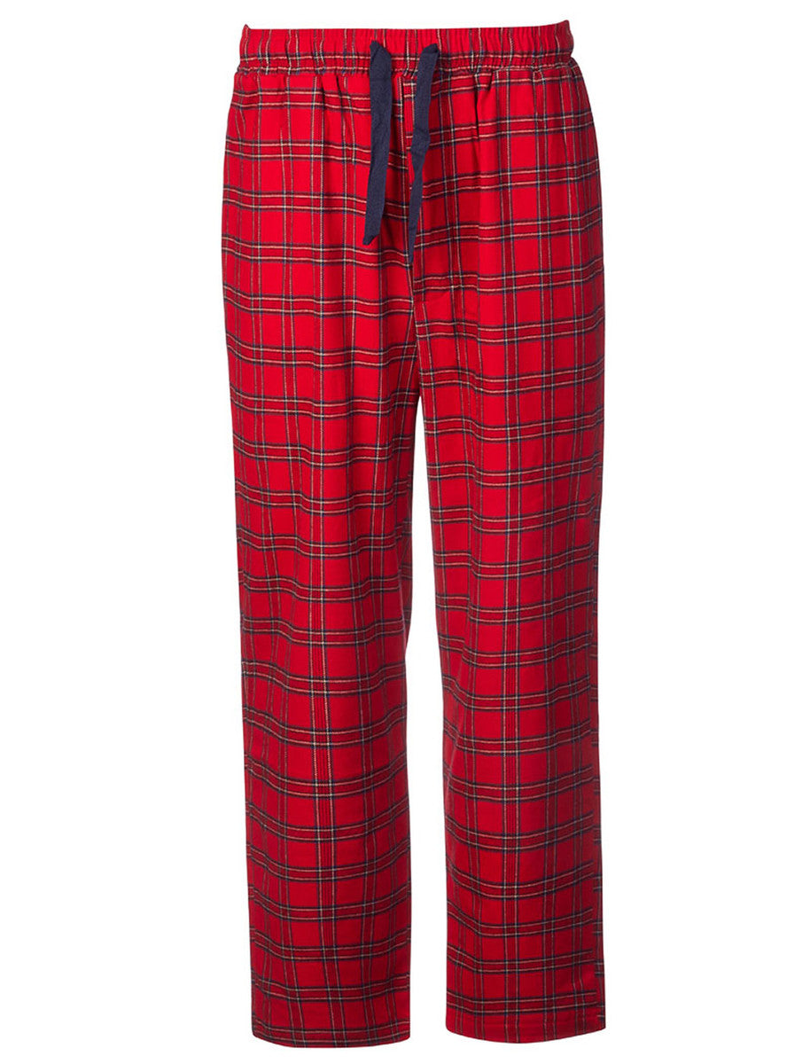 Ladies Irish Flannel Lounge Pants - Red Tartan