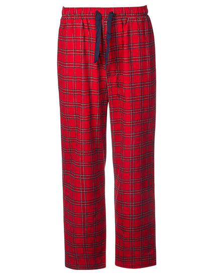 Ladies Irish Flannel Lounge Pants - Red Tartan