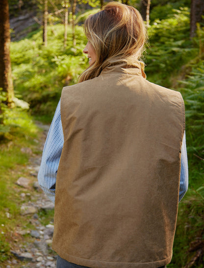 Ladies West Cork Windproof Vest - Brown