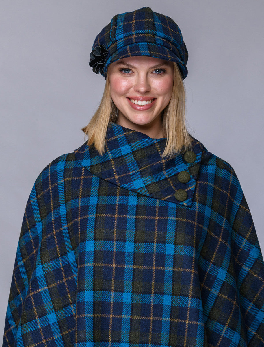Ladies Tweed Newsboy Hat 