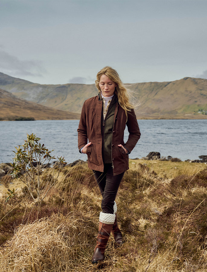 Luxury Joyce Leather Jacket - Walnut