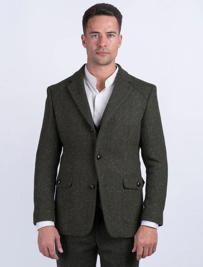 McDonagh Green Herringbone Heritage Tweed Jacket