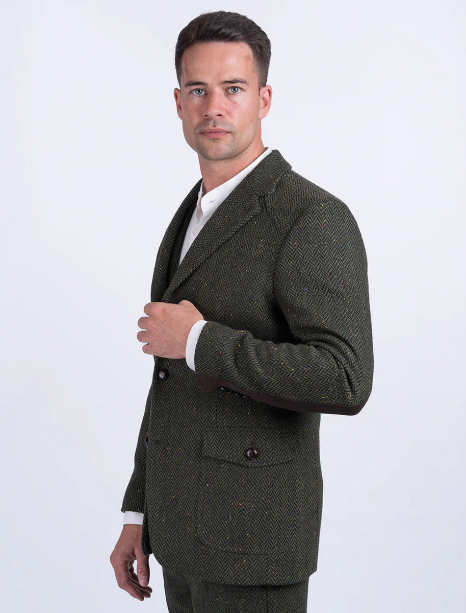 McDonagh Green Herringbone Heritage Tweed Jacket