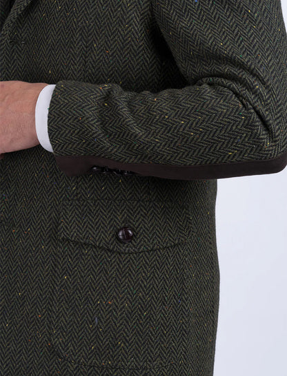 McDonagh Green Herringbone Heritage Tweed Jacket