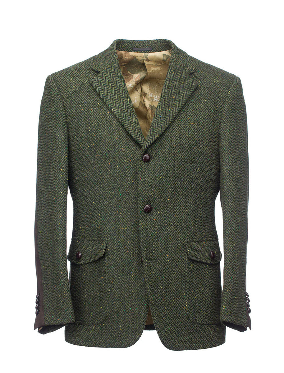 McDonagh Green Herringbone Heritage Tweed Jacket