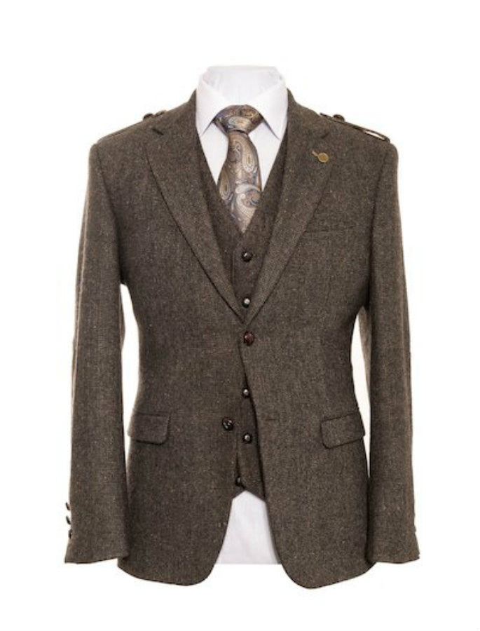 Oscar Wilde Tweed Brown Jacket 