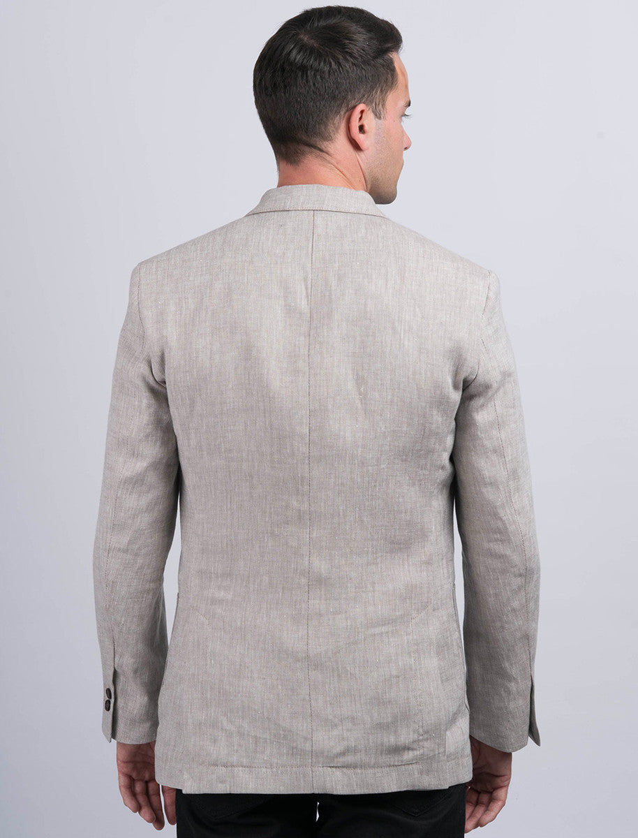 Irish Desert Grey Linen Jacket