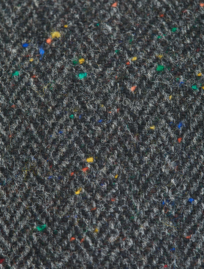 Donegal Tweed 8 Piece Panel Cap - Charcoal Fleck 