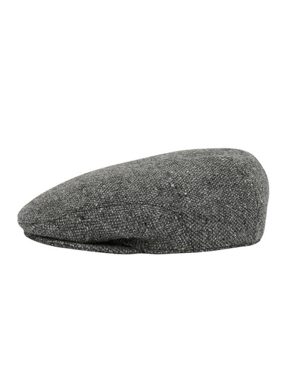 Donegal Tweed Flat Cap - Light Grey 