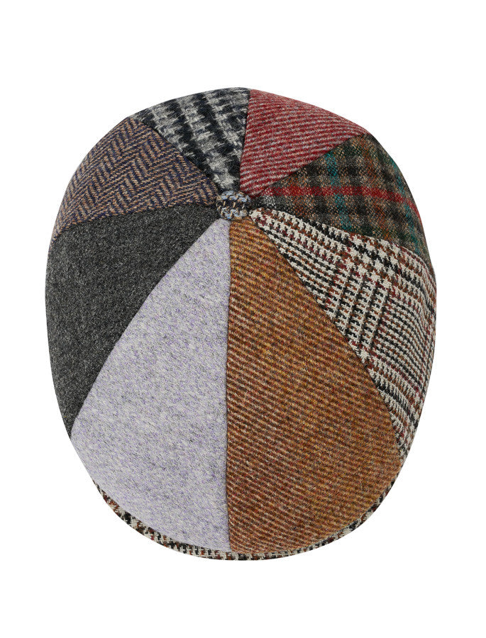 Donegal Tweed 8 Piece Panel Cap - Patchwork 
