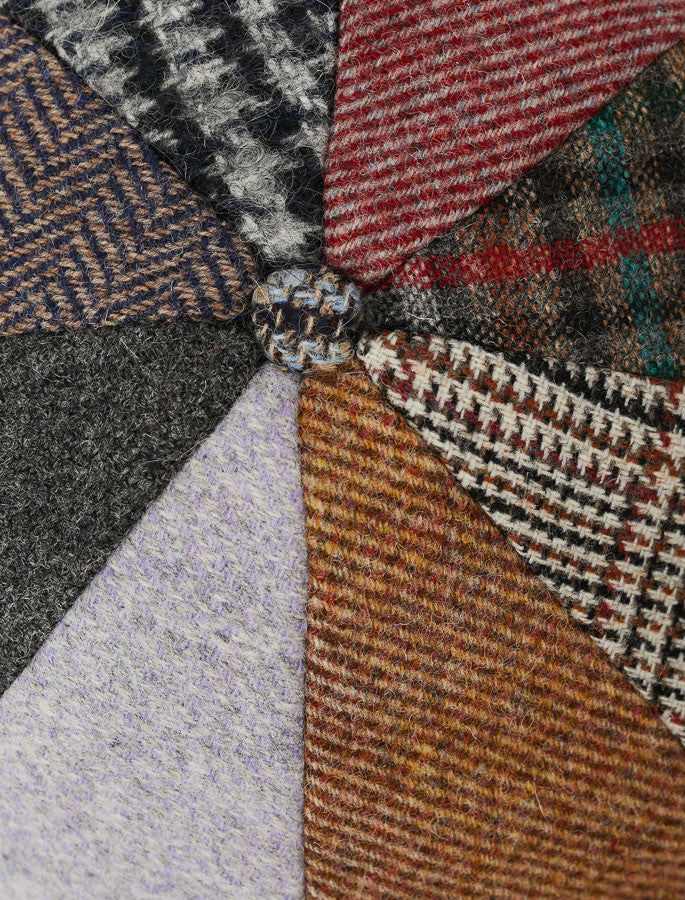 Donegal Tweed 8 Piece Panel Cap - Patchwork 