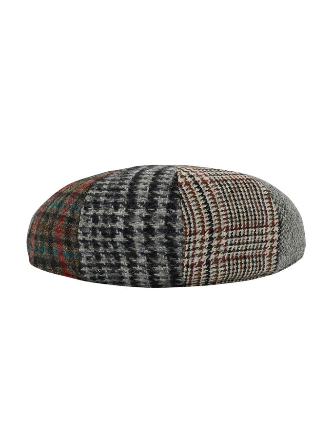 Donegal Tweed 8 Piece Panel Cap - Patchwork 