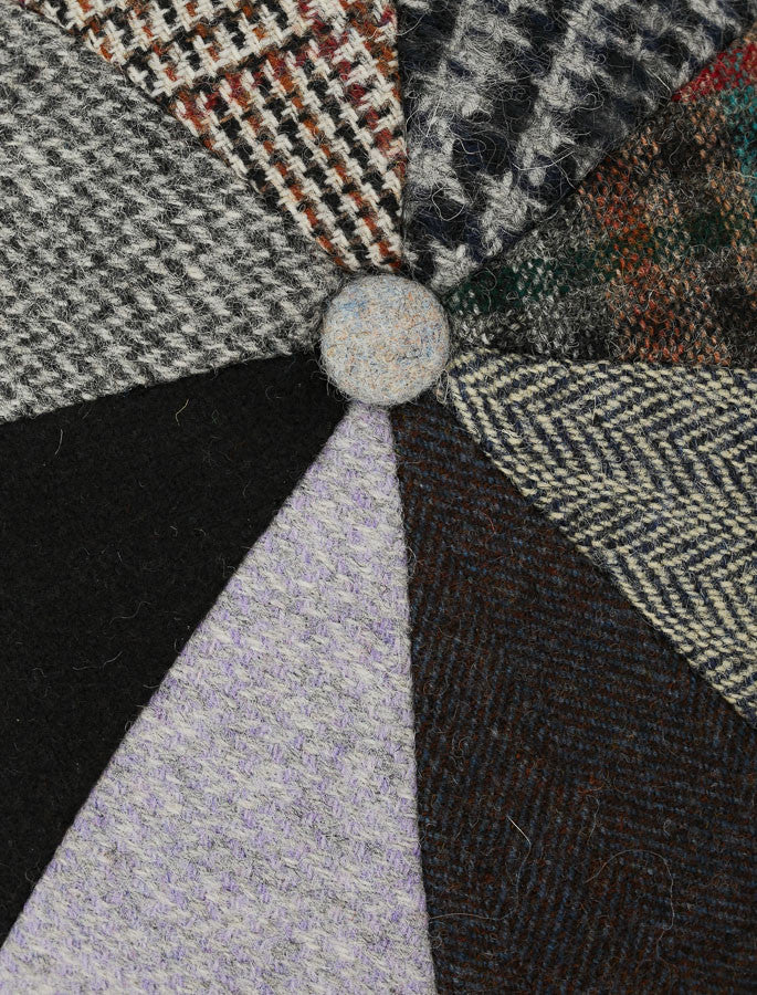Donegal Tweed 8 Piece Panel Cap - Patchwork 