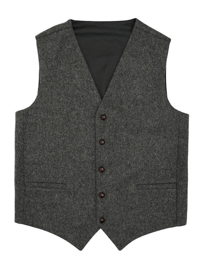 Aran Island Melton Waistcoat - Grey 