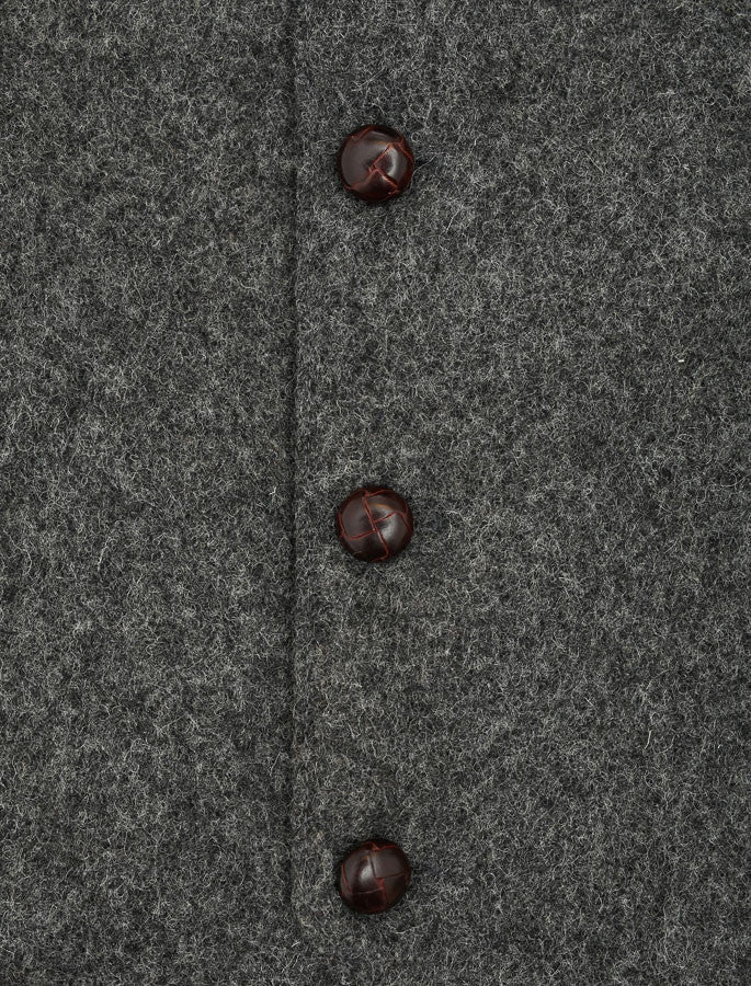 Aran Island Melton Waistcoat - Grey 