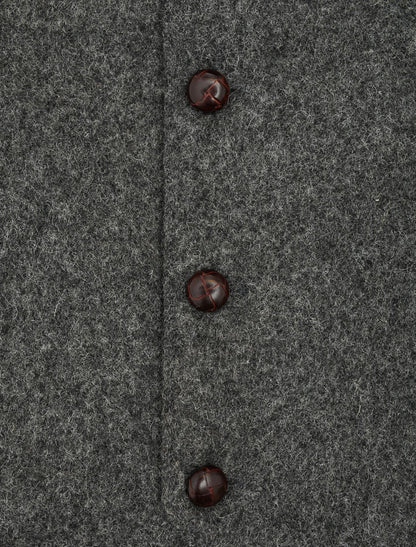 Aran Island Melton Waistcoat - Grey 