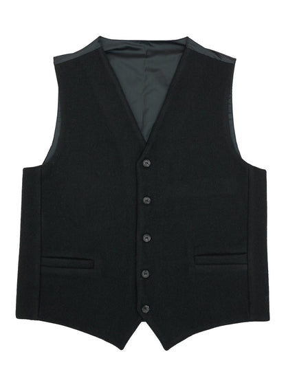 Aran Island Melton Waistcoat - Black 