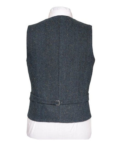 WB Yeats Blue Herring tweed waistcoat 