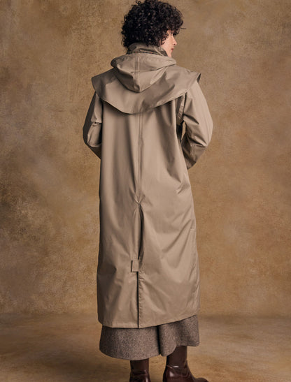 Jack Murphy Donegal Ladies Waterproof Full Length Coat - Chinchilla 