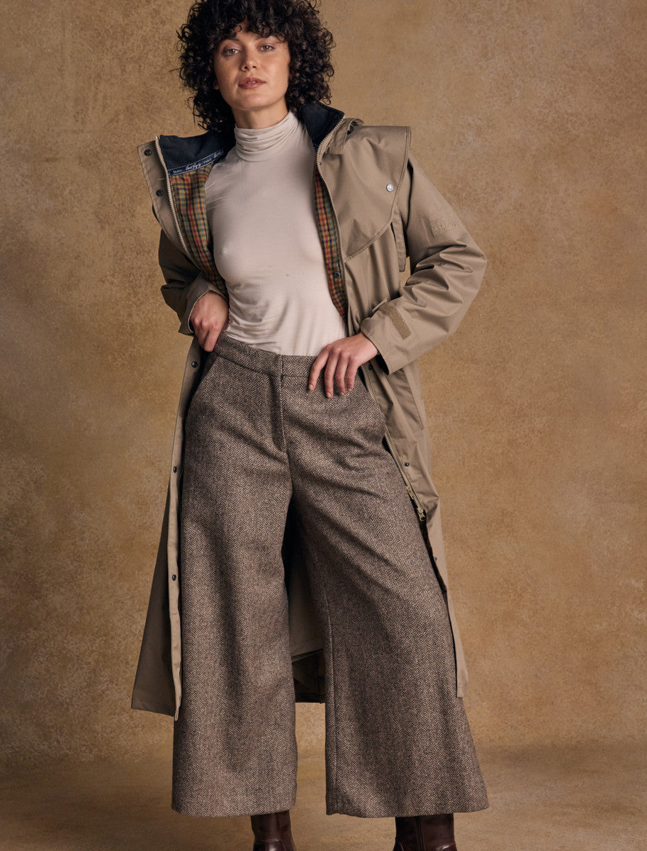 Jack Murphy Donegal Ladies Waterproof Full Length Coat - Chinchilla 