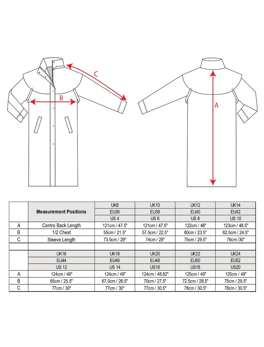 Ladies Heritage Collection Size Guide