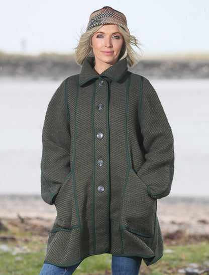Maureen Tweed Coat - Twill Indigo 
